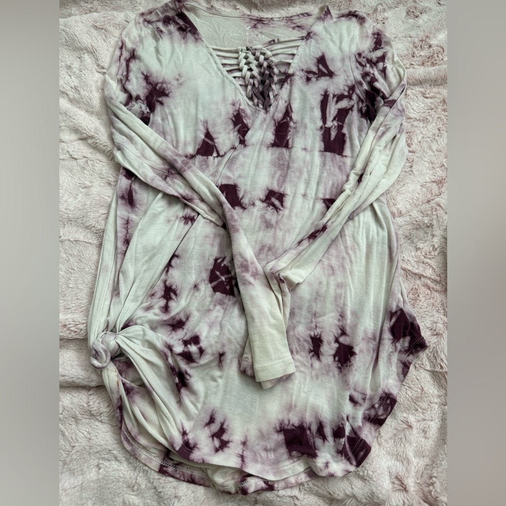 American Eagle Tie-dye Long Sleeve Top